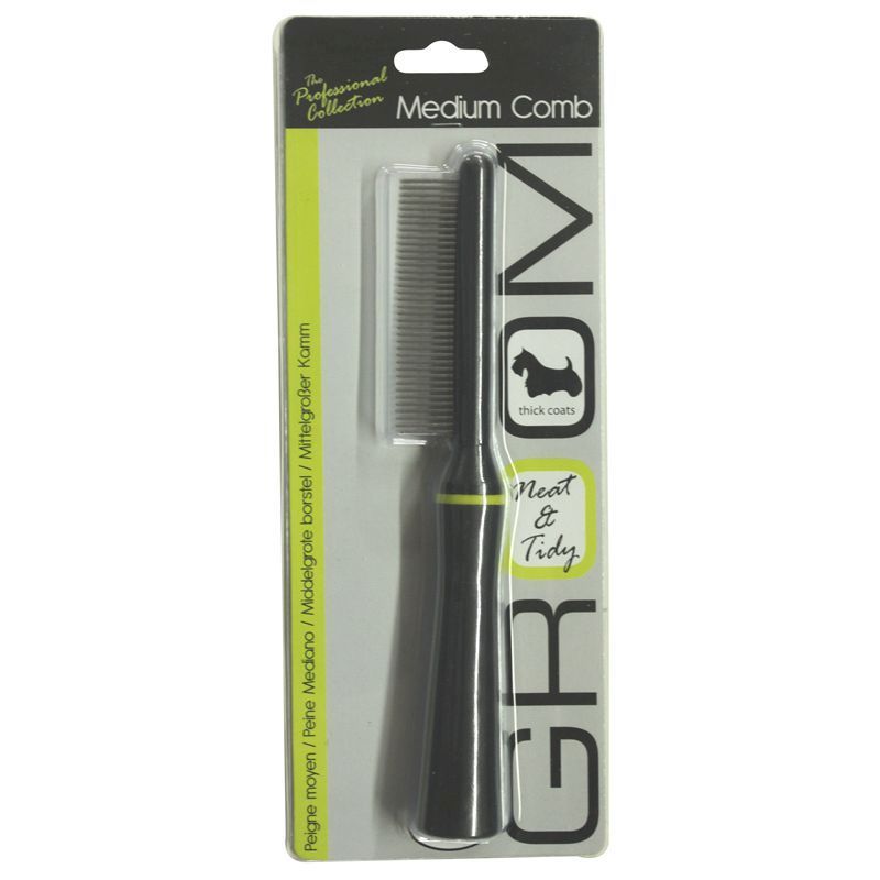 Groom Dog Comb Medium